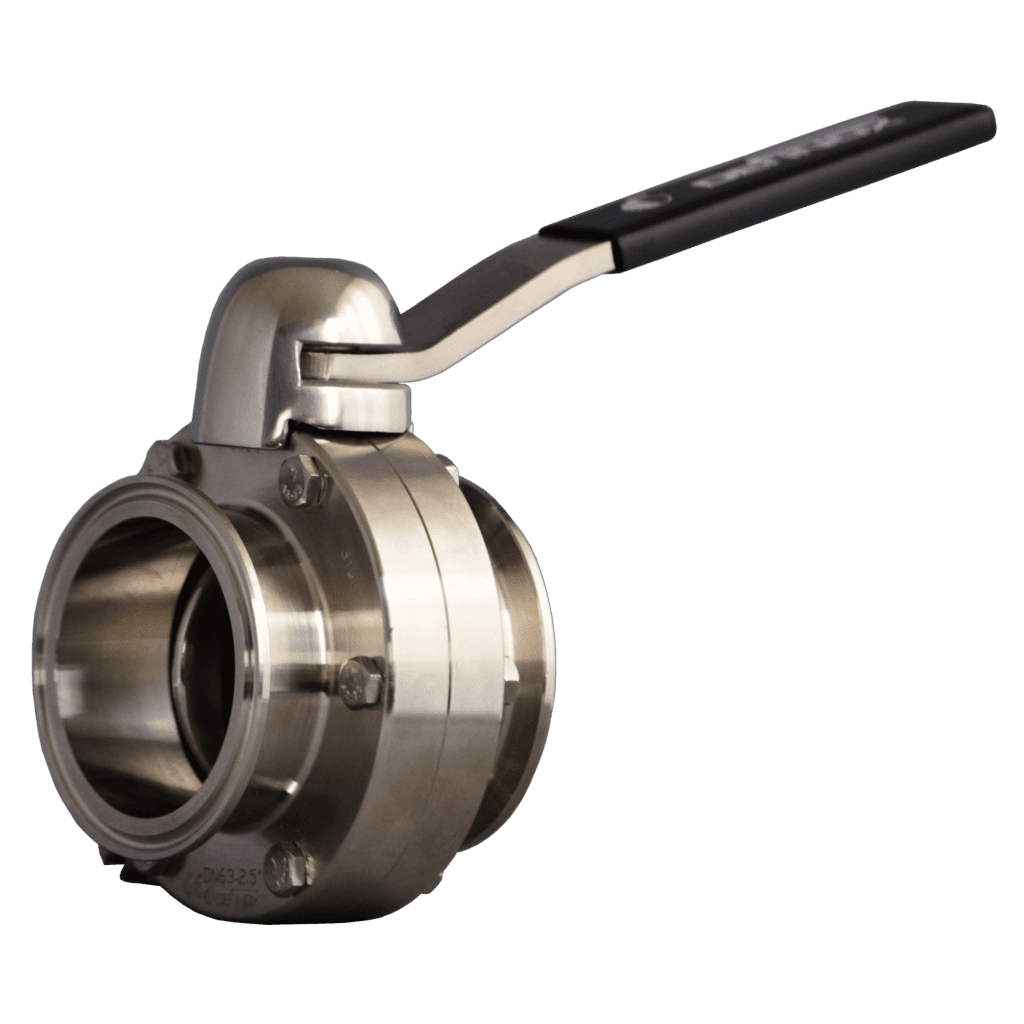 Definox Tri Clamp Sanitary 316l Ss Butterfly Valve 4351