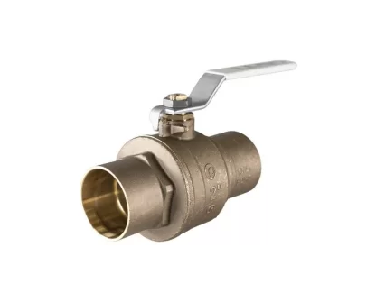 Jomar S-100CG lead-free full port brass ball valve with solder connections