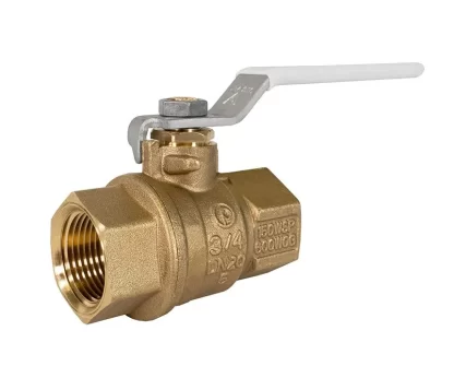 Jomar T-100CG 2-piece lead-free full port brass ball valve with threaded connections