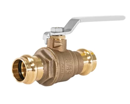 Jomar JP-100G lead-free brass ball valve with full port design and press connections