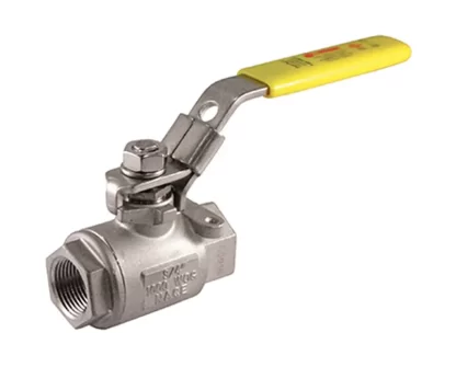 Jomar T-SS-1001-N 2-piece stainless steel ball valve with full port and threaded connections